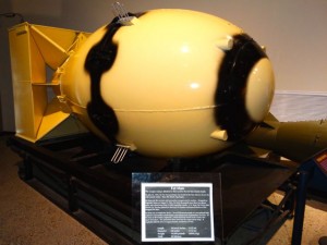 Fat Man atomic bomb replica used on Japan.