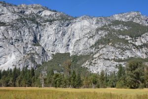 Yosemite falls. Dry at this time of year. 