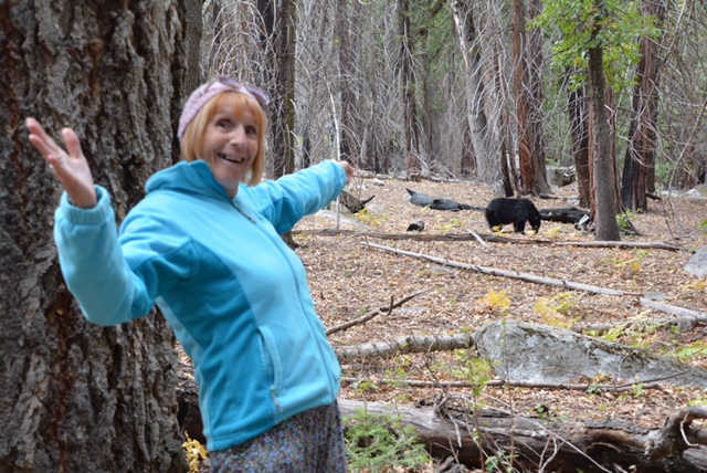 She's still excited about that bear. I'll be spending the next 2 weeks culling bear photos.